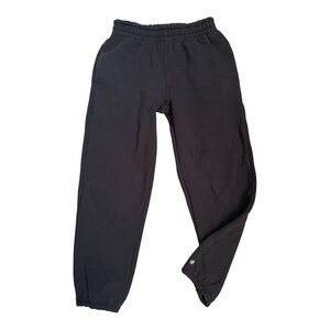 Athleta Girl Black Sweatpants Relaxed Fit Elastic Cuffs